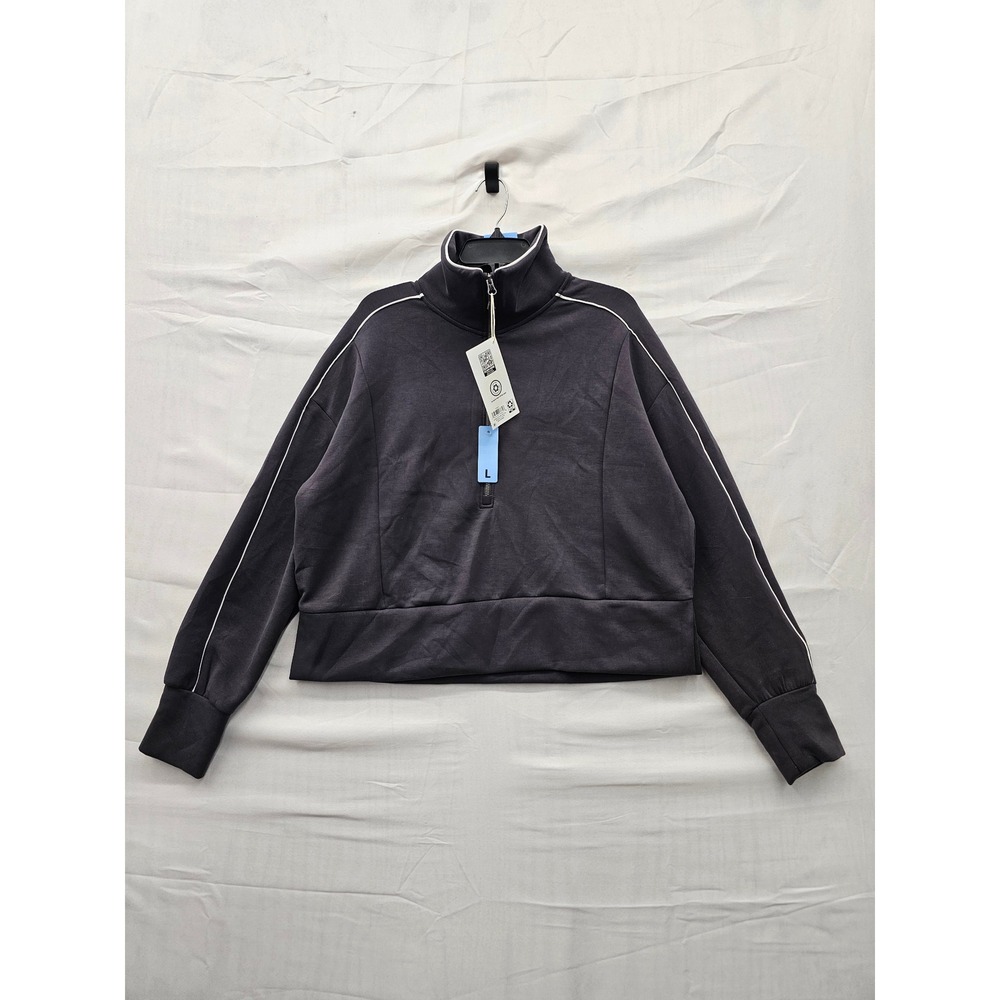 Member's Mark Womens Sandwash Half Zip Pullover Modal Blend Athletic Size Large‎